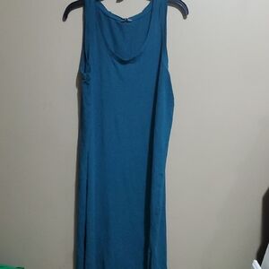 Denver Hayes Heathered Teal Tank Dress Size XL
